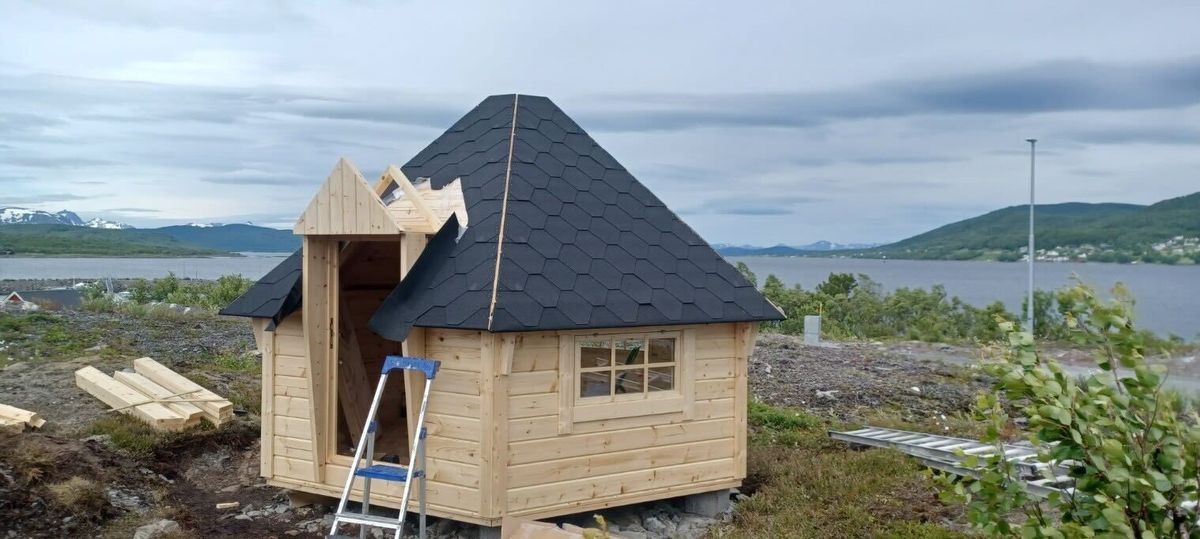 Grillhytte Royal 10 - Ret væg