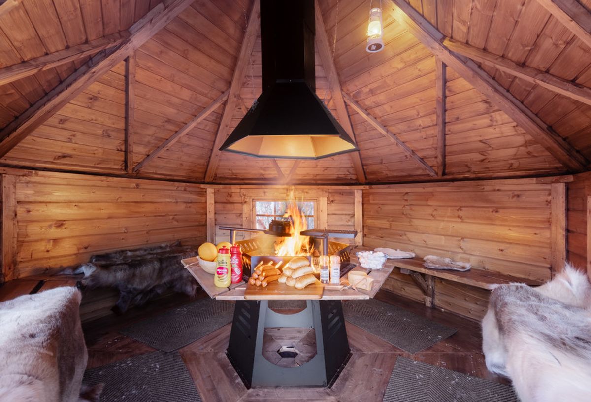 Grillhytte 7 Royal - Buet væg